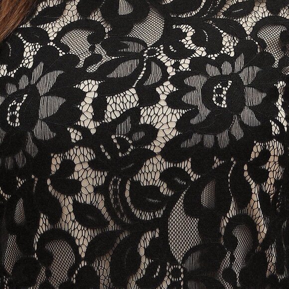 Women,Cocktail Dress for Weddings as a Guest Lace Chiffon Evening Dress - Picture 3 of 9